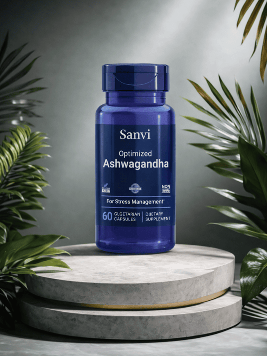 SANVI Optimized Ashwagandha β Stress Management Support