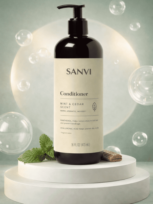 SANVI Nourishing Hair Conditioner β Mint & Cedar Scent